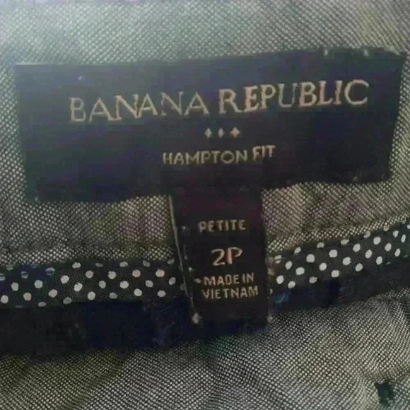 Banana Republic Hampton Fit pants navy size 2 Petite - Picture 11 of 16